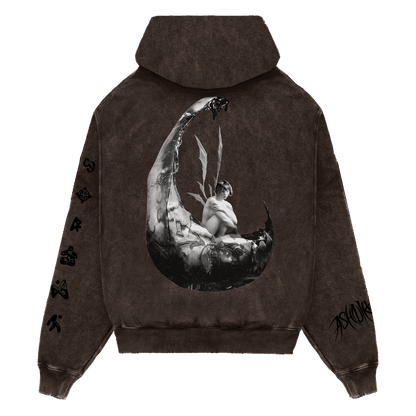 WEEDKILLER Faded Brown Hoodie